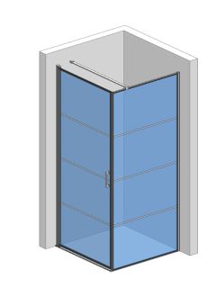 Душевой уголок AQUAme AQM5215-LH-9 90x90см чёрный матовый